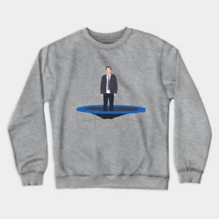 Sad guy on Trampoline - Jimmy Shrinking Crewneck Sweatshirt